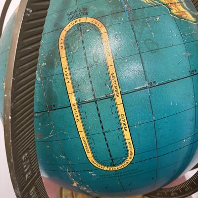LOT 238: Vintage Cram's 16" Physical & Political Terrestrial Globe