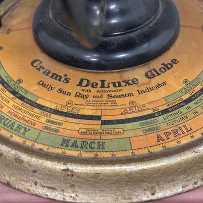 LOT 238: Vintage Cram's 16" Physical & Political Terrestrial Globe