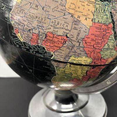 LOT 239: Set of 2 Vintage Replodge Globes: 12" Precision & 12" Starlight