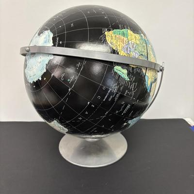 LOT 239: Set of 2 Vintage Replodge Globes: 12" Precision & 12" Starlight