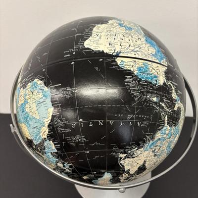 LOT 239: Set of 2 Vintage Replodge Globes: 12" Precision & 12" Starlight
