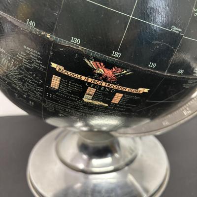 LOT 239: Set of 2 Vintage Replodge Globes: 12" Precision & 12" Starlight
