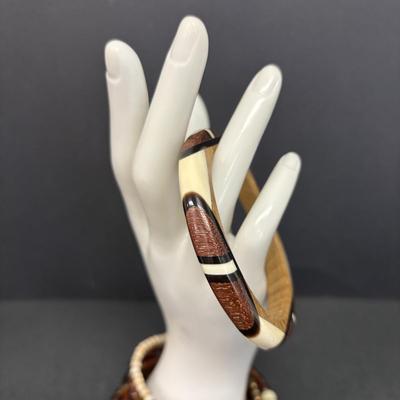 LOT 240: Fashion Jewelry Collection: Dana Buchana, Lia Sophia, Seasonal Whispers, Wooden Bangle, Pierced Earrings, Necklaces, Bracelets