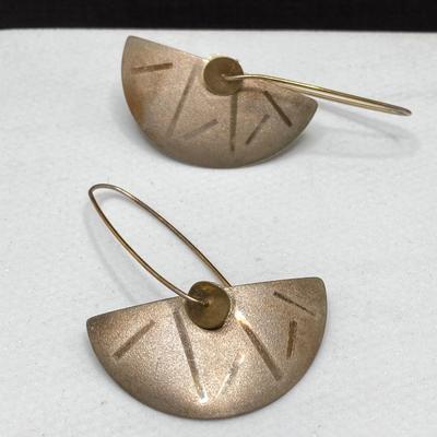 LOT 245: Sterling and Silver Tone Pierced Earrings