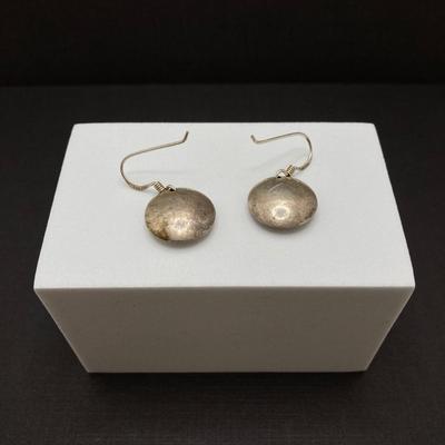 LOT 245: Sterling and Silver Tone Pierced Earrings