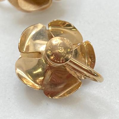 LOT 246: Vintage Gold Filled Jewelry Collection - Van Dell, Heart Locket, Brooch and More