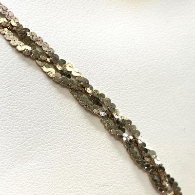LOT 248: Sterling Silver Jewelry - Ring, Earrings and Chain - 18.4 gtw