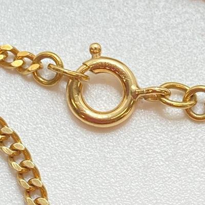 LOT 253: Jade Pendant on Gold Filled 24" Chain