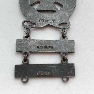 LOT 254: Medal Collection - Sterling Carbine Machine, Service Corp and Stetson Pin