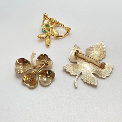 LOT 256: Collection of Colorful and Shiny Brooches and Pins - Coro and More