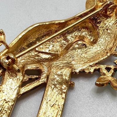LOT 256: Collection of Colorful and Shiny Brooches and Pins - Coro and More