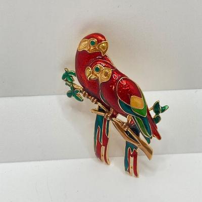 LOT 256: Collection of Colorful and Shiny Brooches and Pins - Coro and More