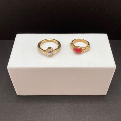 LOT 258: Beautiful Collection of Fashion Rings - Sizes 4.5 to 10