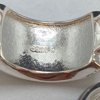 LOT 261: Collection of Shiny 925 Sterling Rings Sizes 8 and 9 - 24.4 gtw