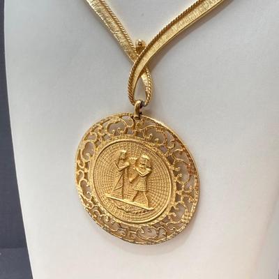 LOT 262: Dazzling Gold Tone Egyptian Style Jewelry Collection