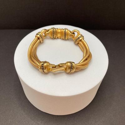 LOT 262: Dazzling Gold Tone Egyptian Style Jewelry Collection