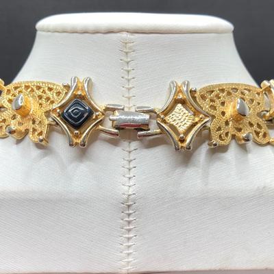 LOT 262: Dazzling Gold Tone Egyptian Style Jewelry Collection
