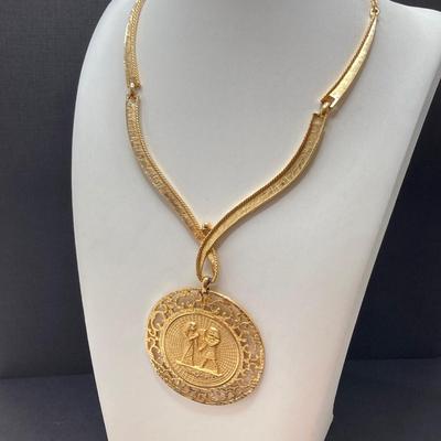 LOT 262: Dazzling Gold Tone Egyptian Style Jewelry Collection