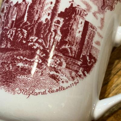 Pink Britain Castles Coffee Mug