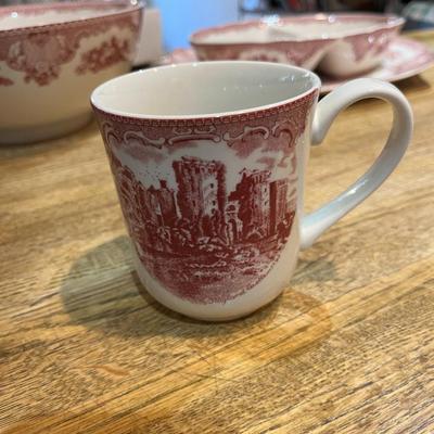 Pink Britain Castles Coffee Mug