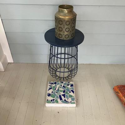 Steel Table/Plant Stand, Moroccan Lantern & More (SR-RG)