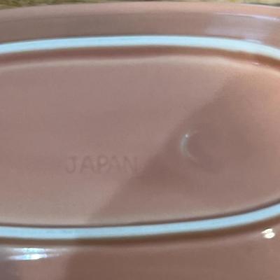 Nancy Calhoun Peach Gravy Boat and Underplate 2pc (K)