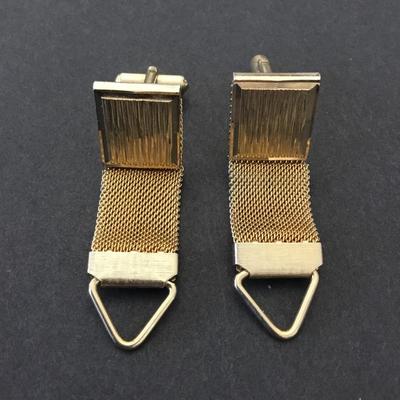 Very nice men’s gold tone cufflinks vintage excellent condition