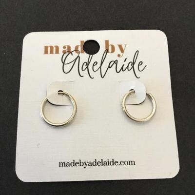 Sterling silver hoop, earrings