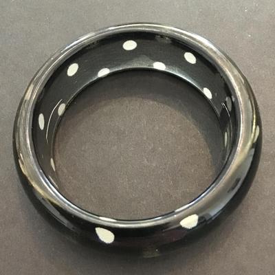 Polkadot bangle bracelet