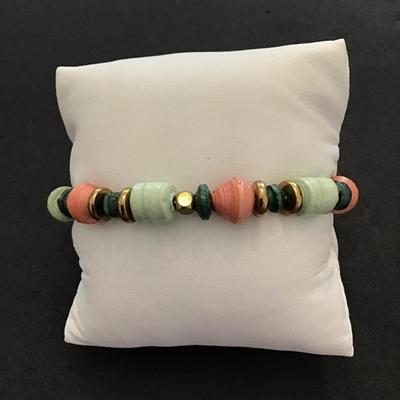 Cute beaded slider bracelet