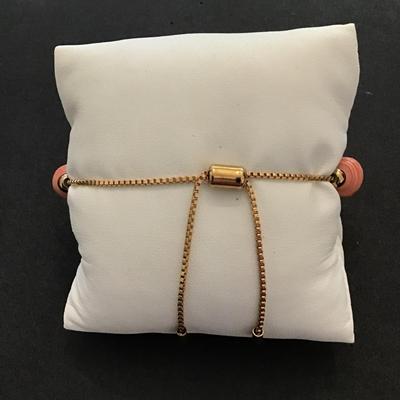 Cute beaded slider bracelet