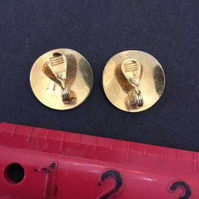 Vintage Monet has somewhere blemishes clip on earrings