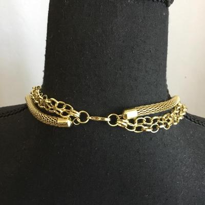 Beautiful, gold, toned statement, necklace
