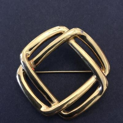 Vintage goldtone, Monet brooch