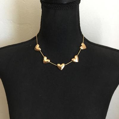 Cute heart necklace has some discoloration
