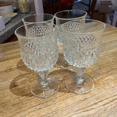 Diamond Point Water Goblets Set of 6 (K)
