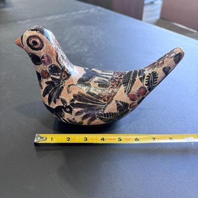 Mexican Tonala Pottery Bird Figurine