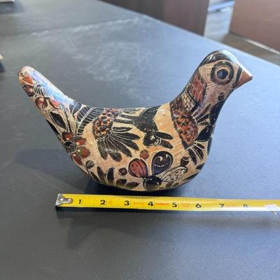 Mexican Tonala Pottery Bird Figurine