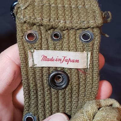 WWII Musette Bags, Canteen Cover and Binoculars (LR-KD)