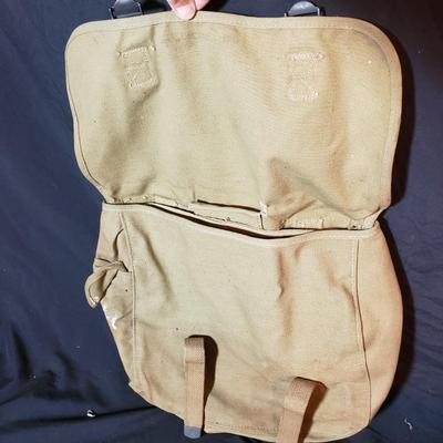 WWII Musette Bags, Canteen Cover and Binoculars (LR-KD)