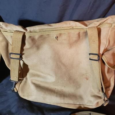 WWII Musette Bags, Canteen Cover and Binoculars (LR-KD)