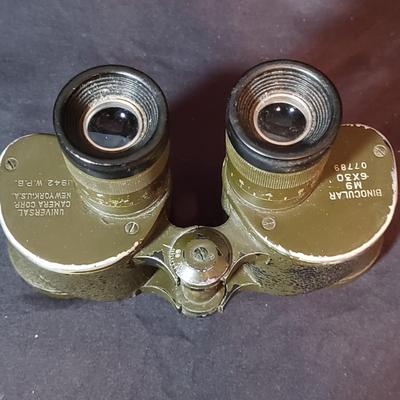WWII Musette Bags, Canteen Cover and Binoculars (LR-KD)