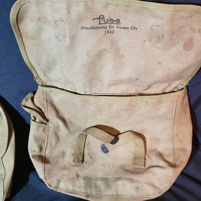 WWII Musette Bags, Canteen Cover and Binoculars (LR-KD)