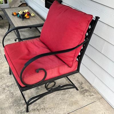 Set of Four Spring Motion Patio Chairs (SR-RG)