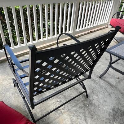 Set of Four Spring Motion Patio Chairs (SR-RG)