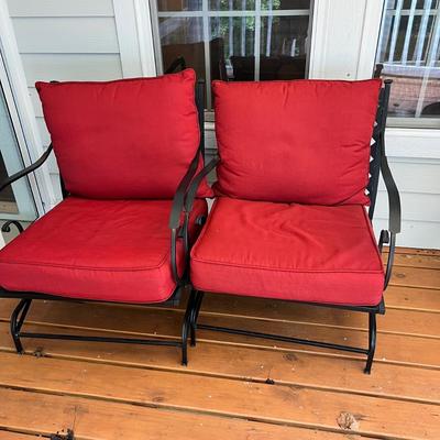 Set of Four Spring Motion Patio Chairs (SR-RG)
