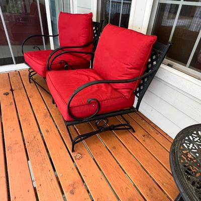Set of Four Spring Motion Patio Chairs (SR-RG)