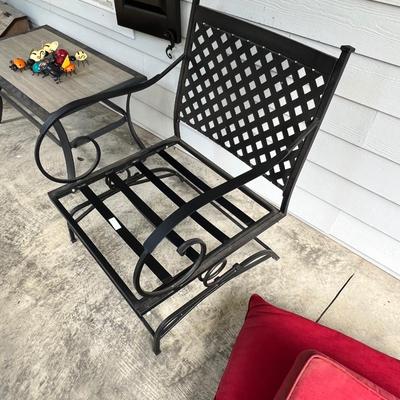 Set of Four Spring Motion Patio Chairs (SR-RG)