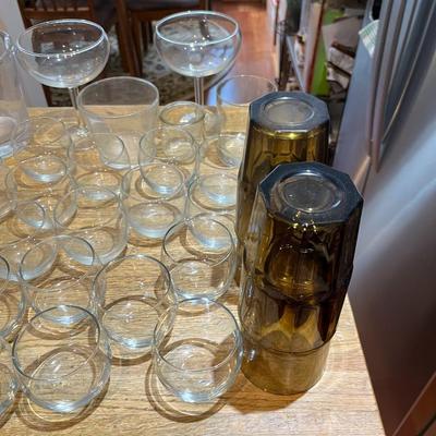 Box Lot Of Glassware (K)