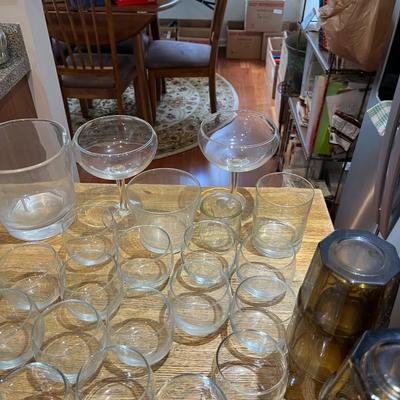 Box Lot Of Glassware (K)